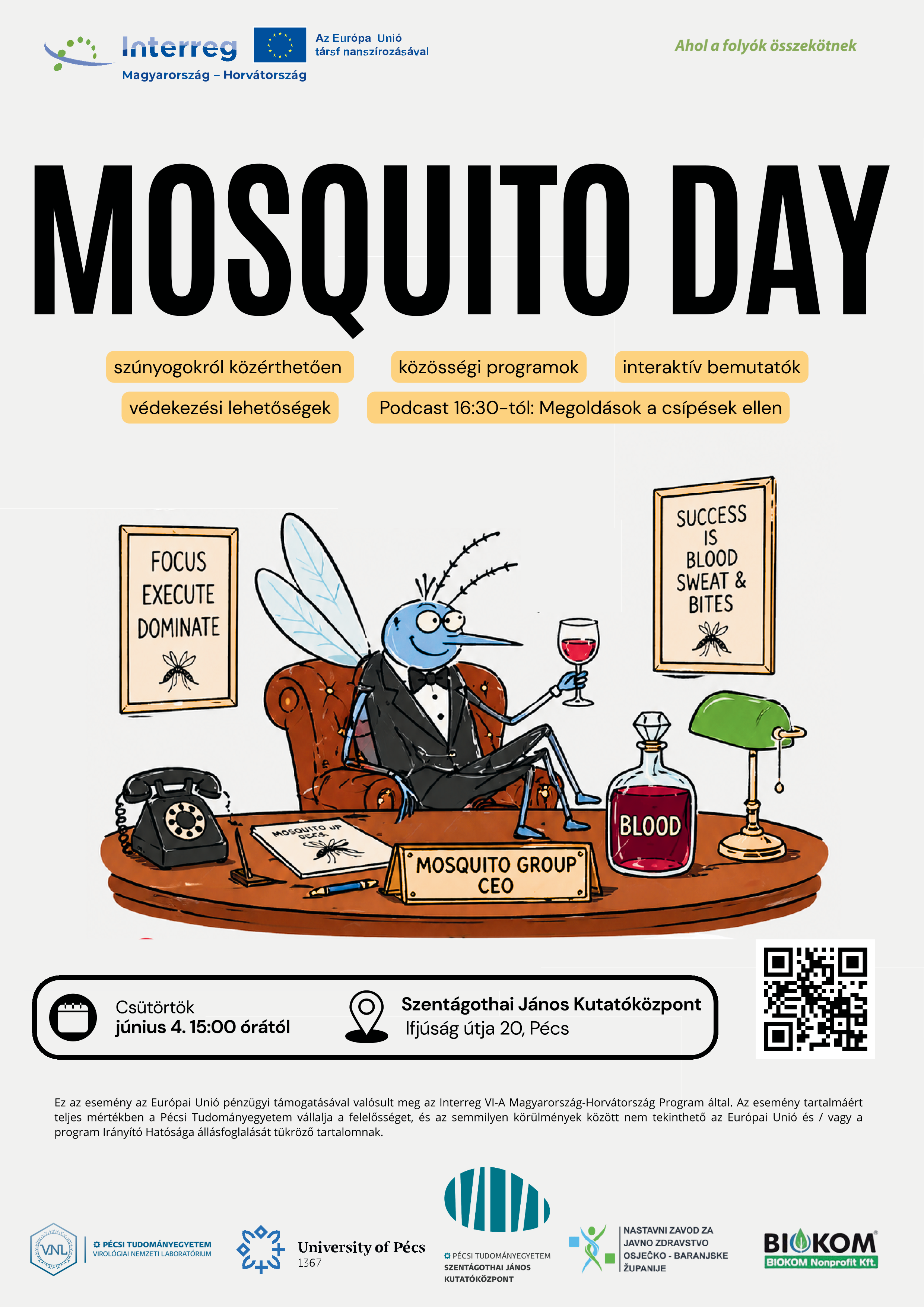 Mosquito Day 2026 eseményplakát